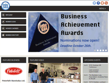 Tablet Screenshot of brandonchamber.ca